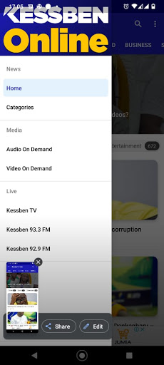 Android application Kessben Online (Kessben TV / K screenshort
