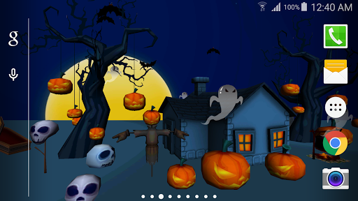 3D Halloween Live Wallpaper Screen 2