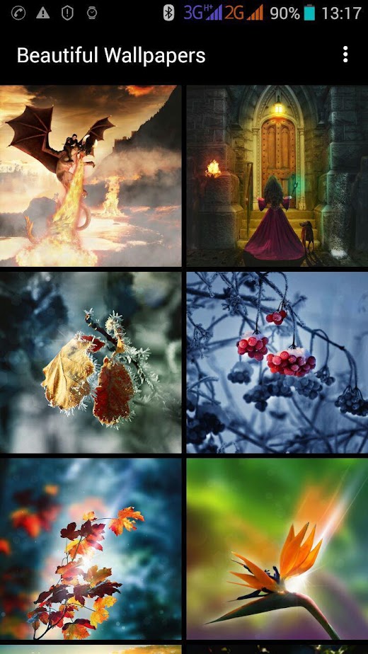 Android application Beautiful Wallpapers screenshot