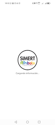 Android application Simert Ambato screenshort