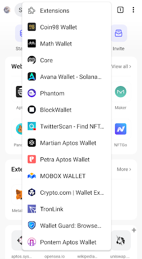 Screenshot of Mises Browser