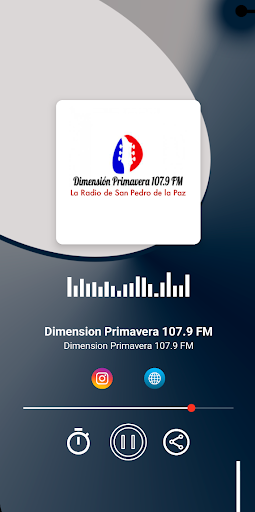 Android application Dimensión Primavera FM screenshort