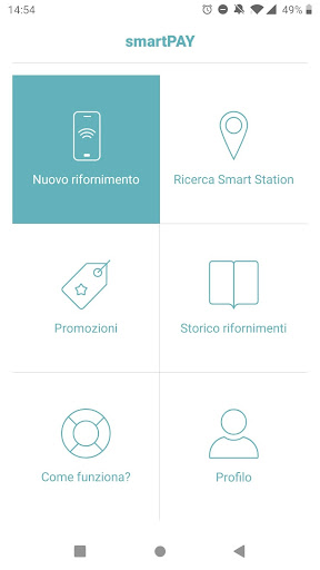 Android application smartPAY screenshort