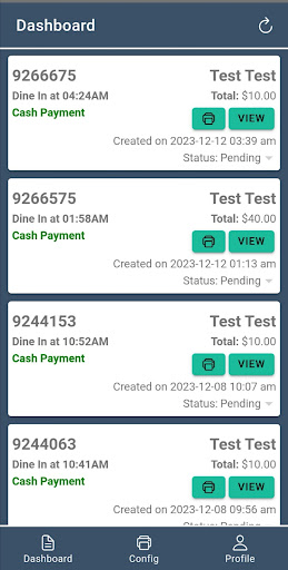 Meez Order Notifier Screen 2