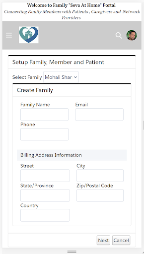 SevaAtHome Screen 2