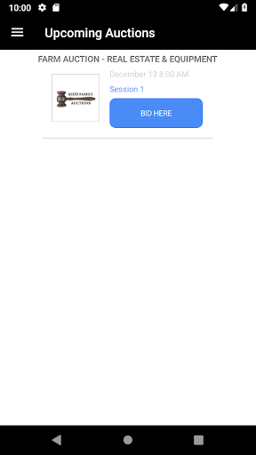 Android application Kidd Family Auctions screenshort