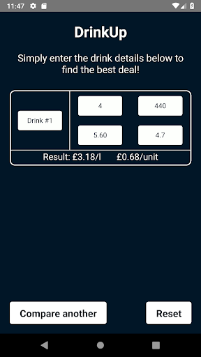 DrinkUp - compare cheap drinks Screen 2