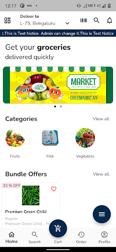 Android application JStore- A Fresh Grocery Store screenshort