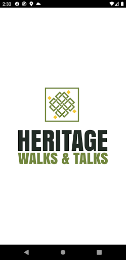 Android application Heritage Walks & Talks screenshort