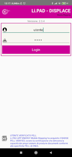 Android application LiPAD DISPLACE screenshort