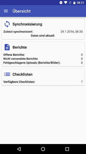 Android application CheckTouch - Checklisten mobil screenshort
