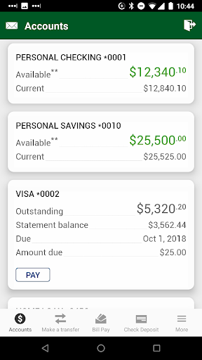 Android application MyFLFCU Mobile Banking screenshort