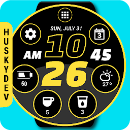 Icon image Digi Watch Face (by HuskyDEV)