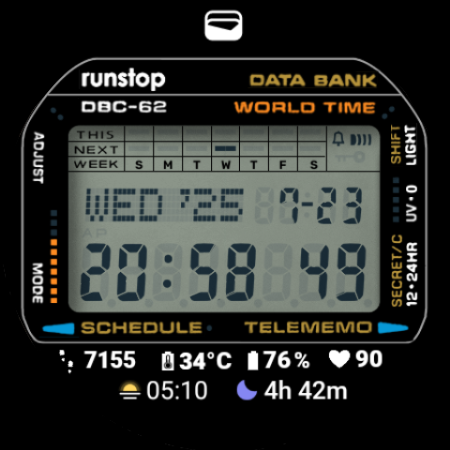 CASIO DBC-62 Watch Face screenshot 13