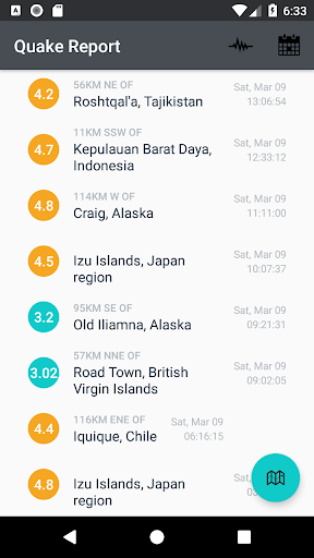 Quake Report Screenshot 1 - AppWisp.com