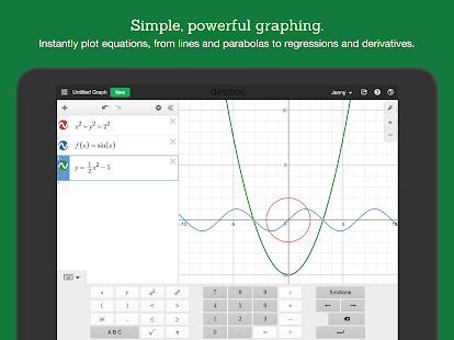 Desmos Graphing Calculator Screenshot