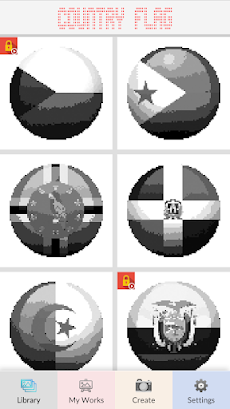 Country Flag Pixel Artのおすすめ画像3
