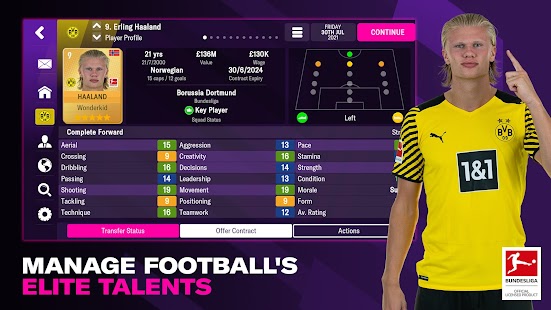 Captură de ecran mobilă Football Manager 2022