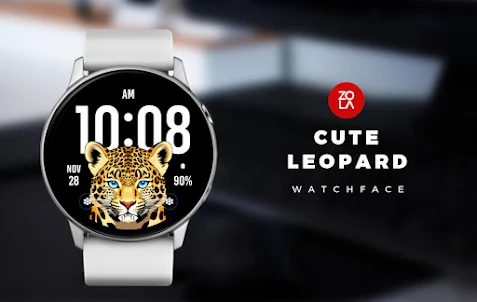 Cute Leopard Watch Face