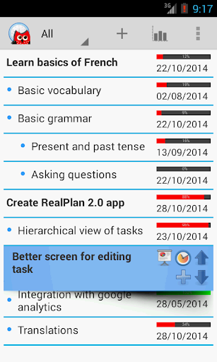 Android application Real Plan - Smart Planning screenshort