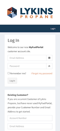 Android application Lykins Propane screenshort