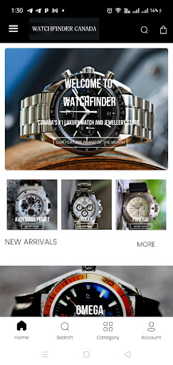 Android application Watchfinder screenshort