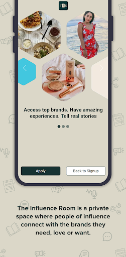 Android application The Influence Room screenshort