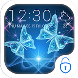 Blue shine butterfly theme icon