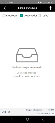 Android application Troca Cheque screenshort