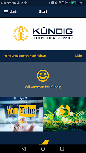 Kündig Mitarbeiter App Screen 2