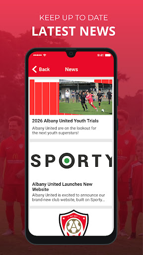 Albany United Football Club screenshot 2