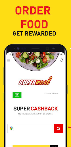 Android application Supermeal - food ordering screenshort