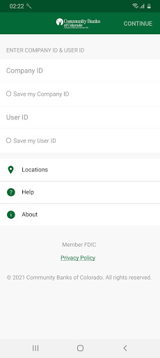 Android application Cobnks Business Mobile screenshort