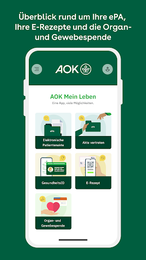 Android application AOK Mein Leben screenshort