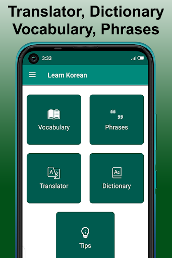 Android application Learn Korean Language Offline, screenshort