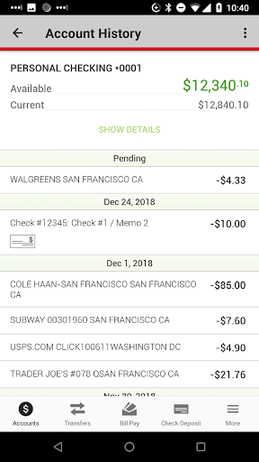 First Security Bank Canby Screen 2