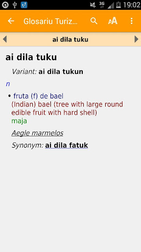 Android application Glosariu Turizmu Hahaan screenshort