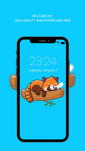 Screenshot of Blue Aesthetic Wallpaper HD 4K