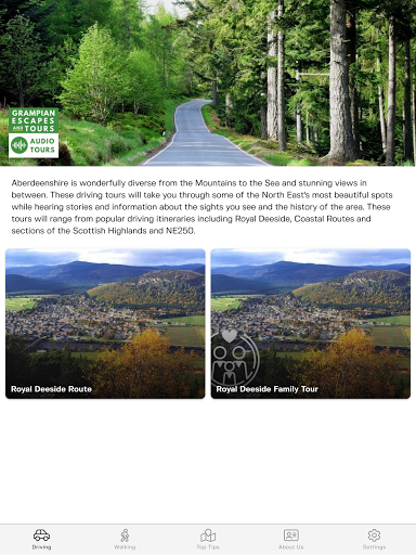 Grampian Escapes Audio Tours