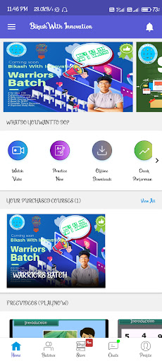 Android application Bikash With Innovation screenshort