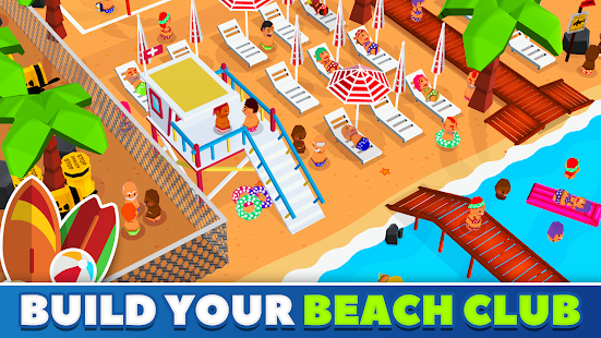 Beach Club Tycoon : Idle Game Screenshot