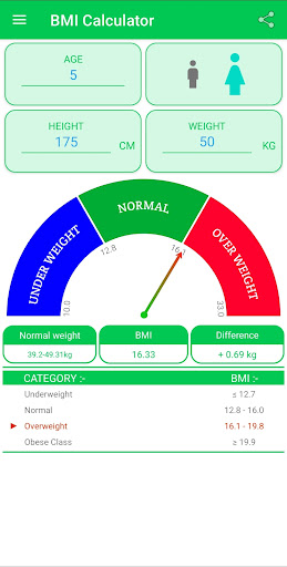 BMI Calculator - BMI Track