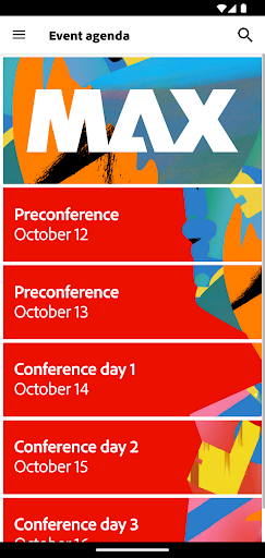 Screenshot of Adobe MAX 2024