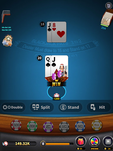 BlackJack 21 - blackjack free offline games 1.5.2 screenshots 8