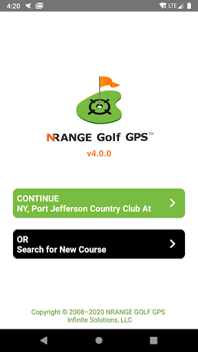 Android application nRange Golf GPS screenshort