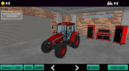 Tractor Simulator Driving