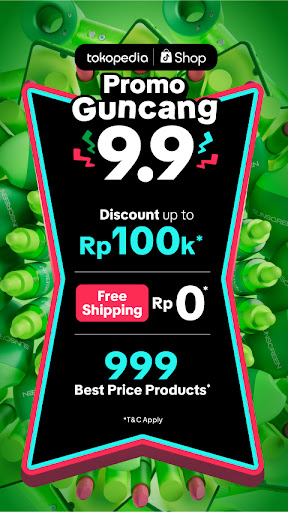 Android application Tokopedia Guncang 9.9 screenshort