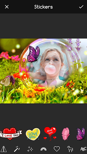 Android application Bubble Frames for Pictures screenshort