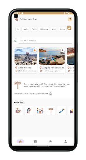 Android application Campi screenshort