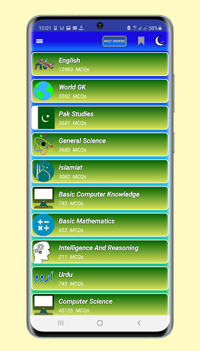 Android application Jan Academy - PPSC FPSC MCQs screenshort